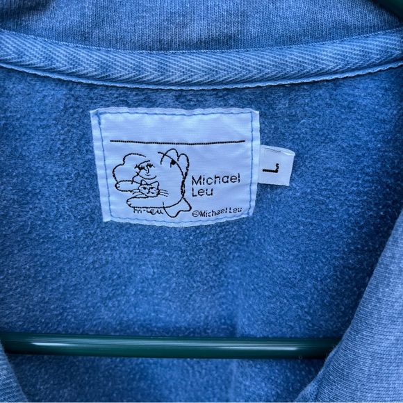 Michael Leu Collection Vintage Art To Wear Button Down Patch Detail Vest Top - Picture 4 of 14